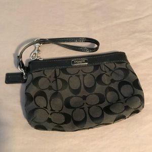 Black Coach wristlet